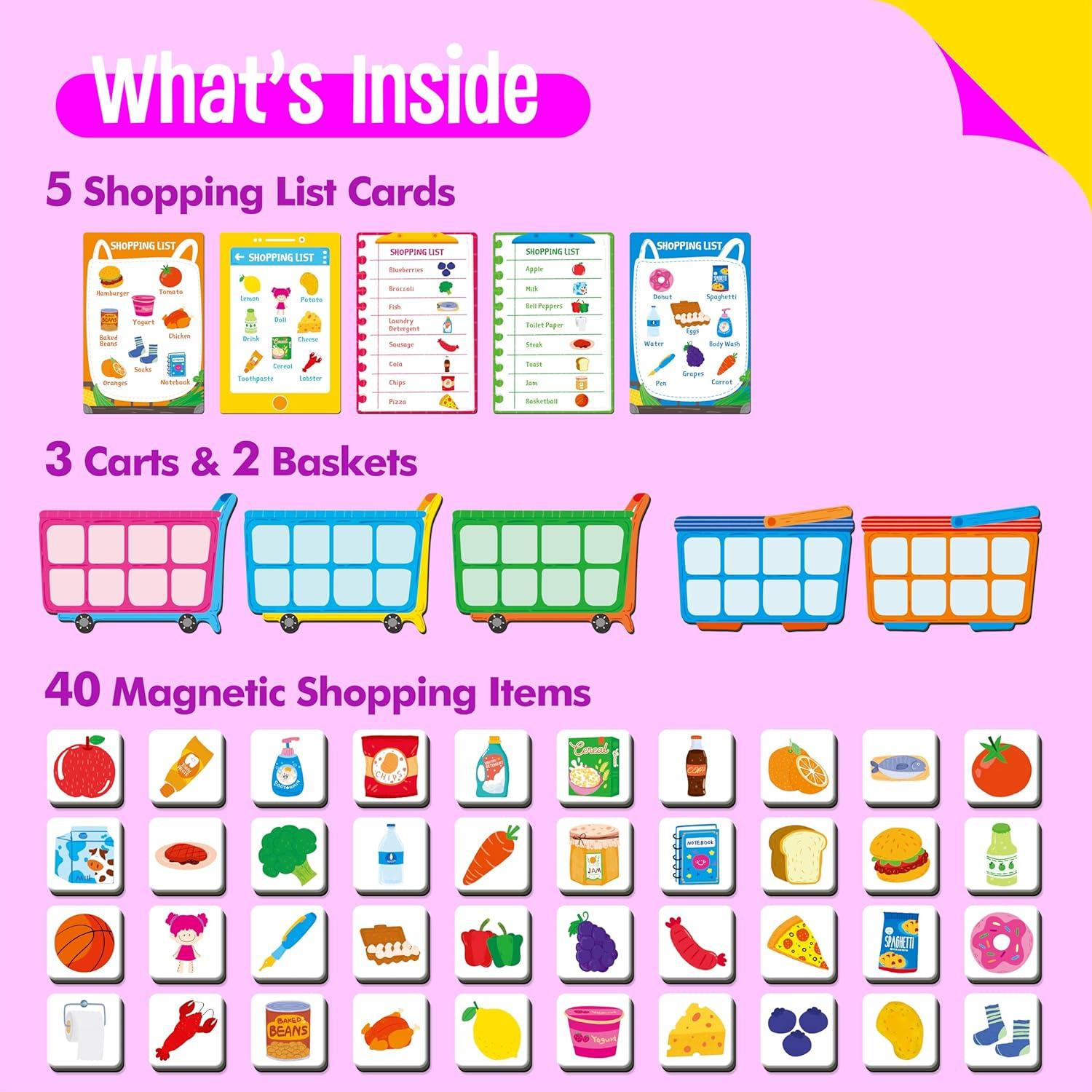 Juego de Lista de Compras Magnética SpriteGru - Educativo 3+ Años