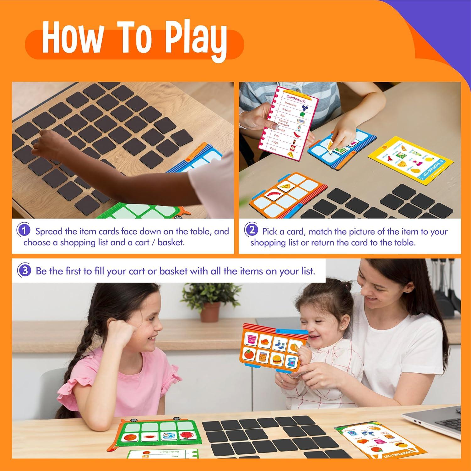 Juego de Lista de Compras Magnética SpriteGru - Educativo 3+ Años