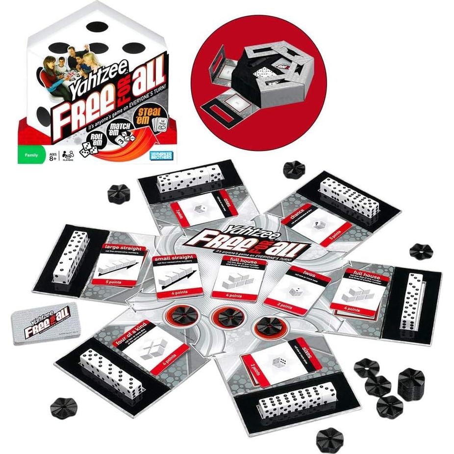 Juego de Mesa Yahtzee Libre para Todos Hasbro - 30 Dados
