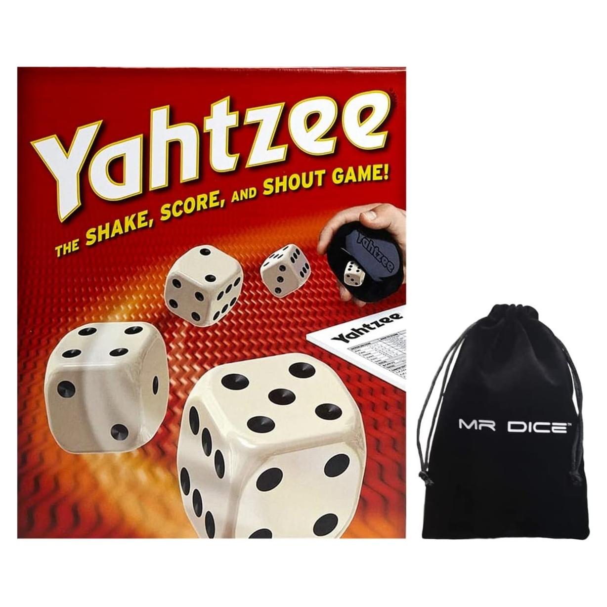 Juego de Dados Yahtzee Mr Dice - Clásico Familiar con Bolsa