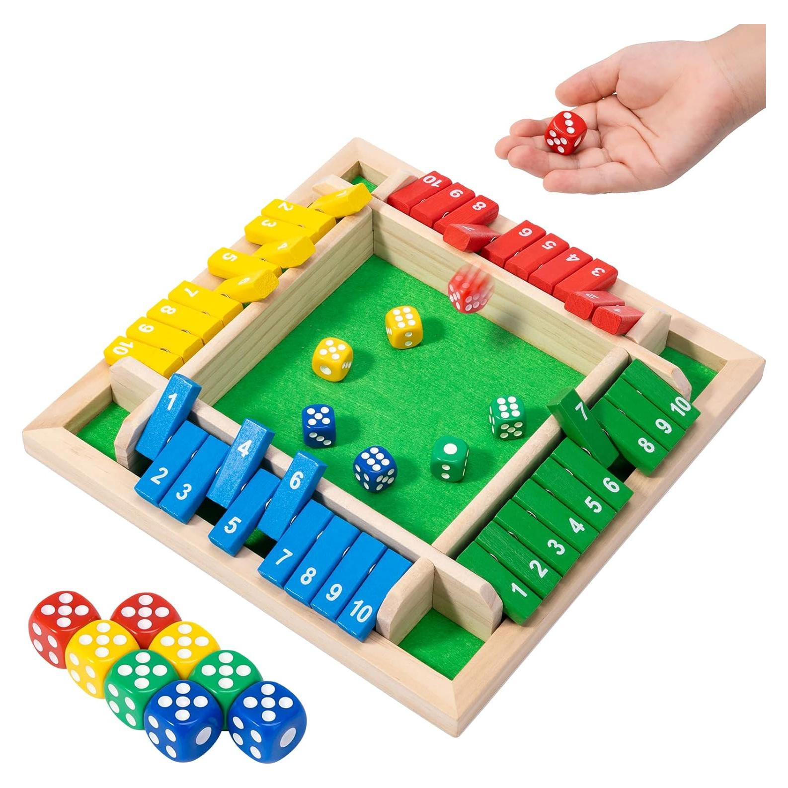 Juego de Dados Cierra la Caja Ineariu 22.1 cm para 4 Jugadores