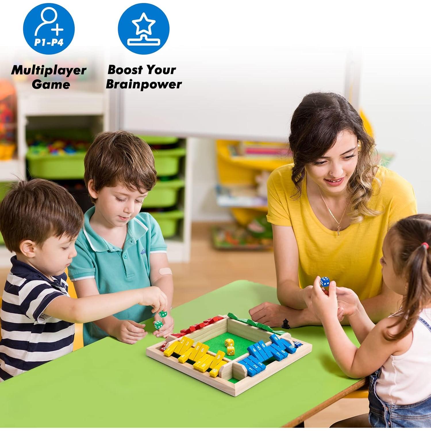 Juego de Dados Cierra la Caja Ineariu 22.1 cm para 4 Jugadores