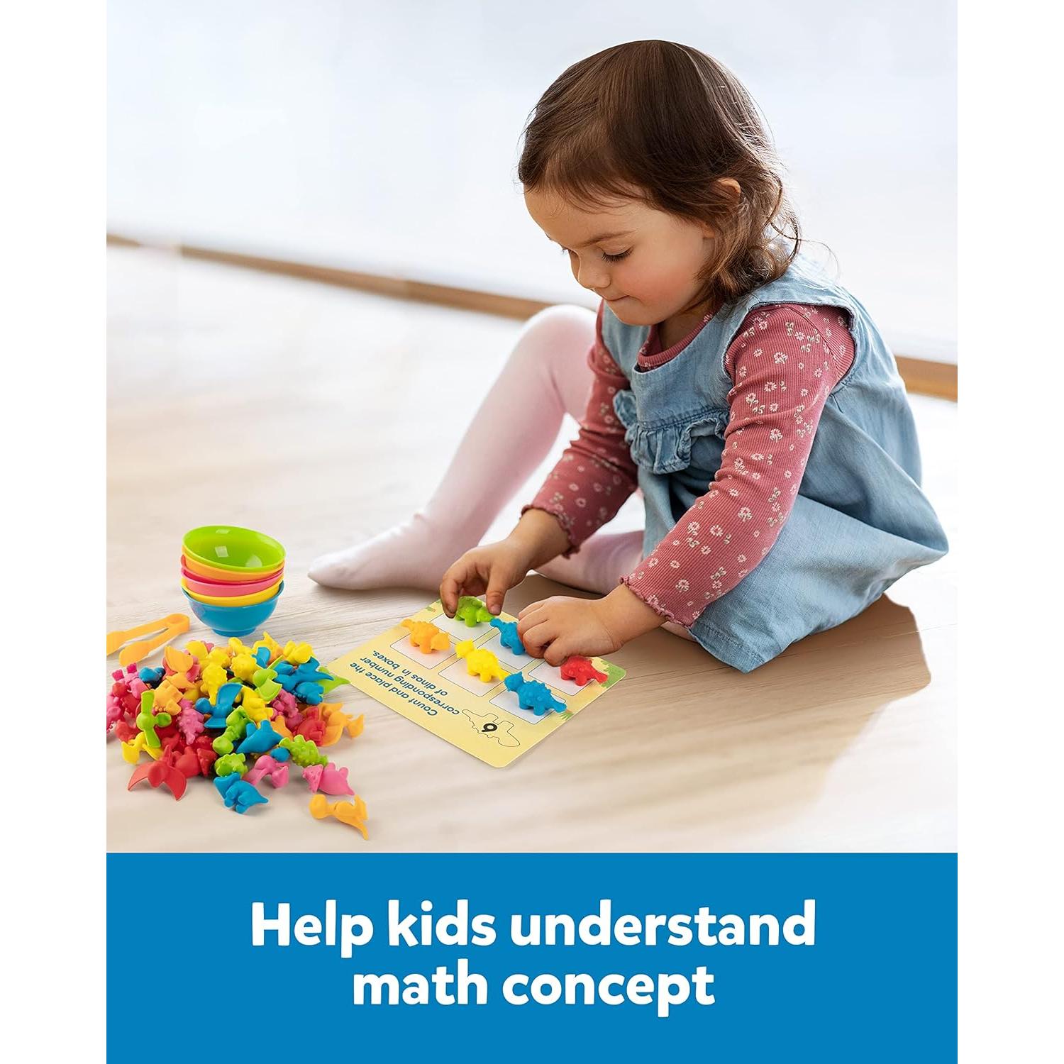 Juego de Clasificación de Dinosaurios Coogam - Juguete Educativo Montessori