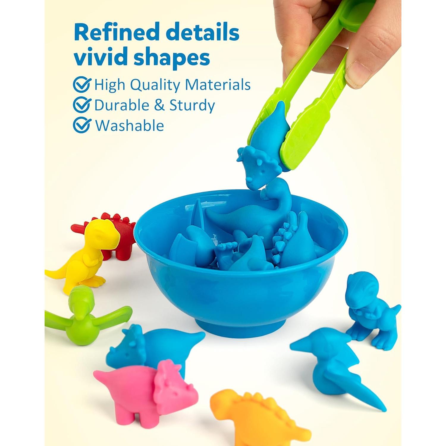 Juego de Clasificación de Dinosaurios Coogam - Juguete Educativo Montessori