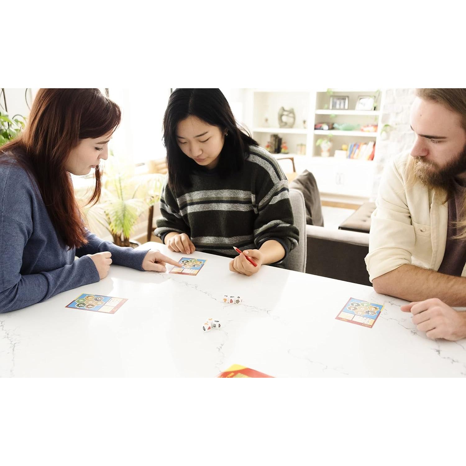 Juego de Dados Catan - Estrategia Familiar 1-4 Jugadores