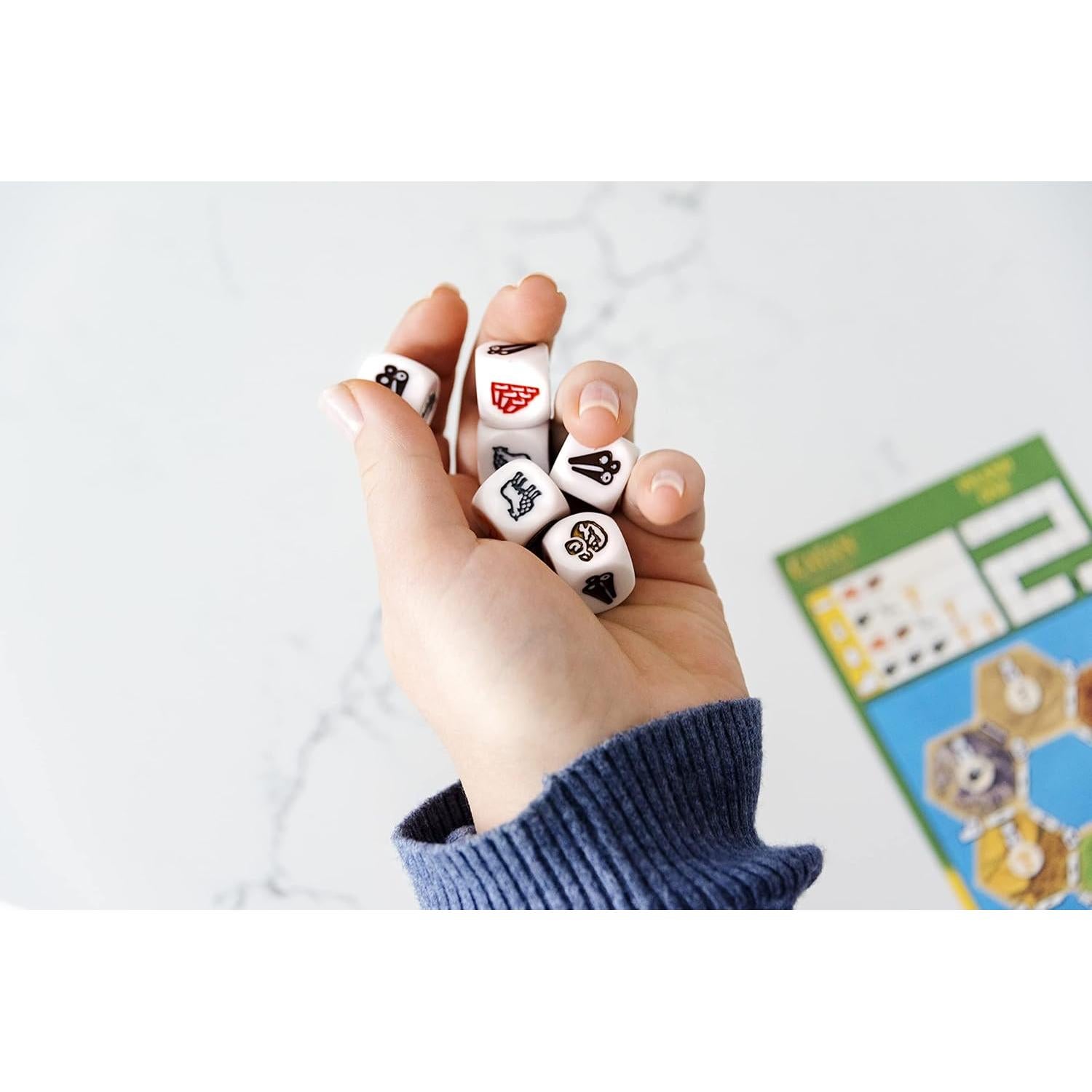 Juego de Dados Catan - Estrategia Familiar 1-4 Jugadores