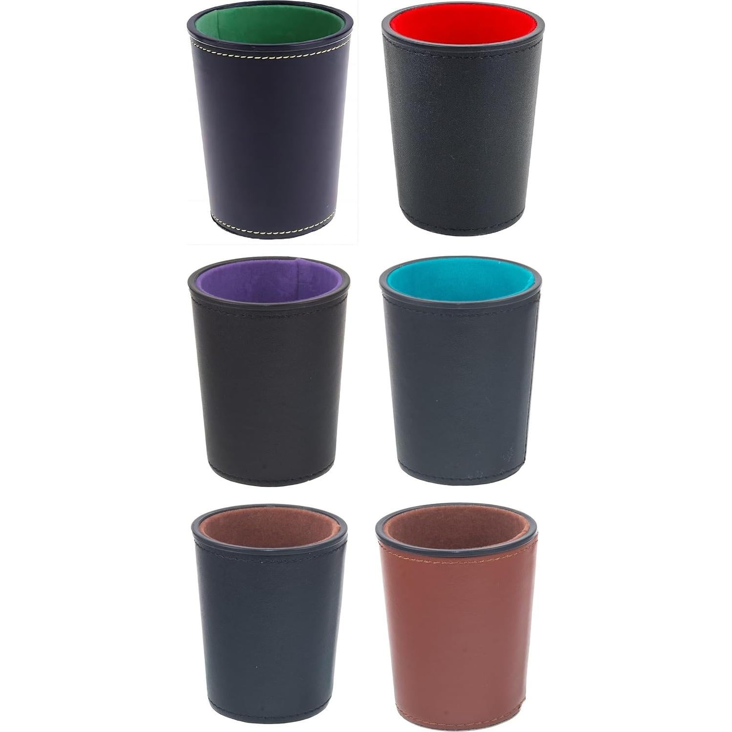 Copa de Dados de Cuero PU Bamboo's Grocery con 30 Dados