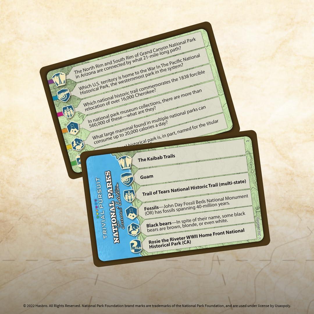 Juego de Trivia Trivial Pursuit USAopoly - Parques Nacionales 100 Años