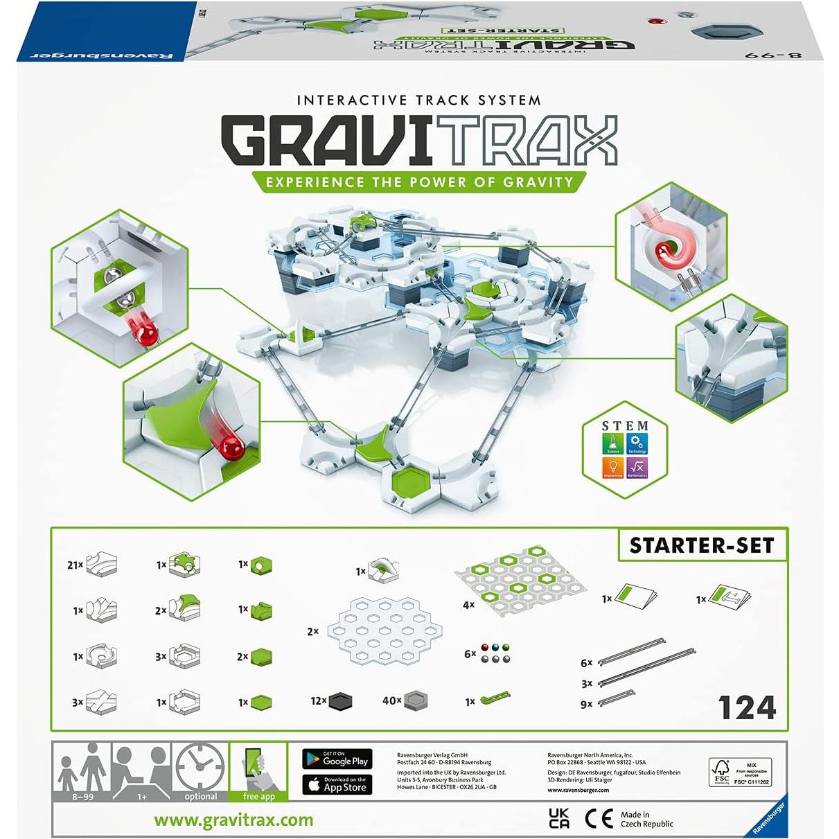 Ravensburger GraviTrax Set Inicial Carrera de Canicas 122 Piezas
