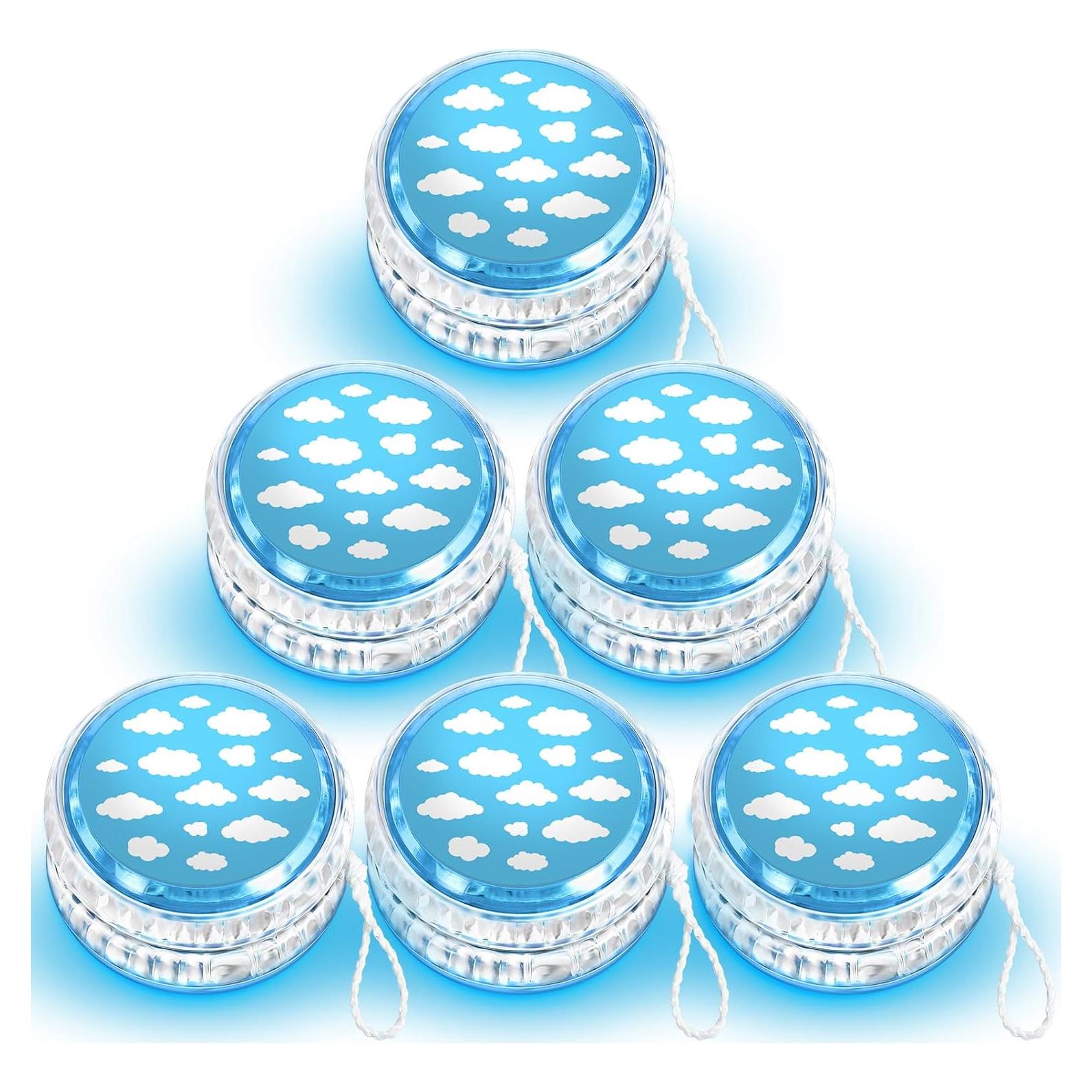 Yoyo Luminoso Woanger 24 Pcs LED Cielo Azul Juguete
