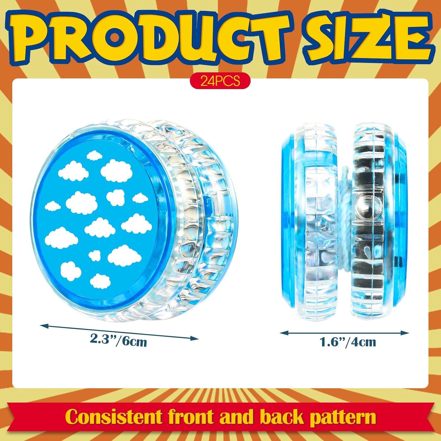 Yoyo Luminoso Woanger 24 Pcs LED Cielo Azul Juguete