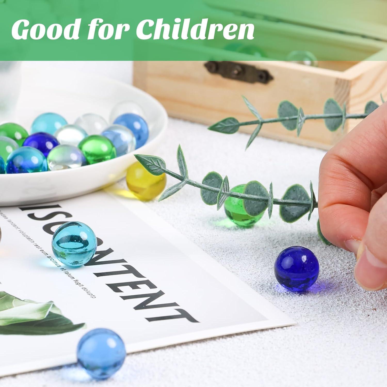 Canicas de vidrio 90PCS 3 Nutrias para juegos y decoración