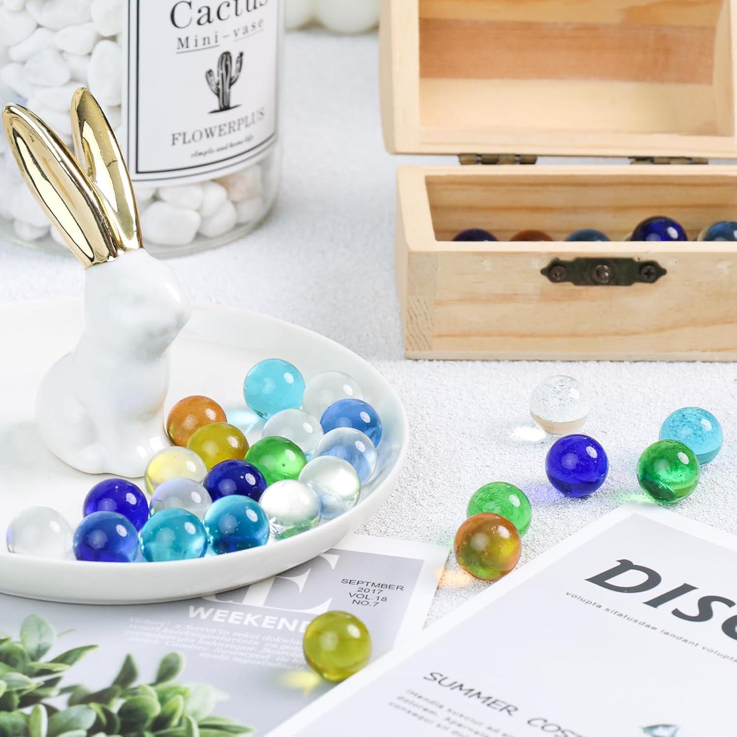 Canicas de vidrio 90PCS 3 Nutrias para juegos y decoración