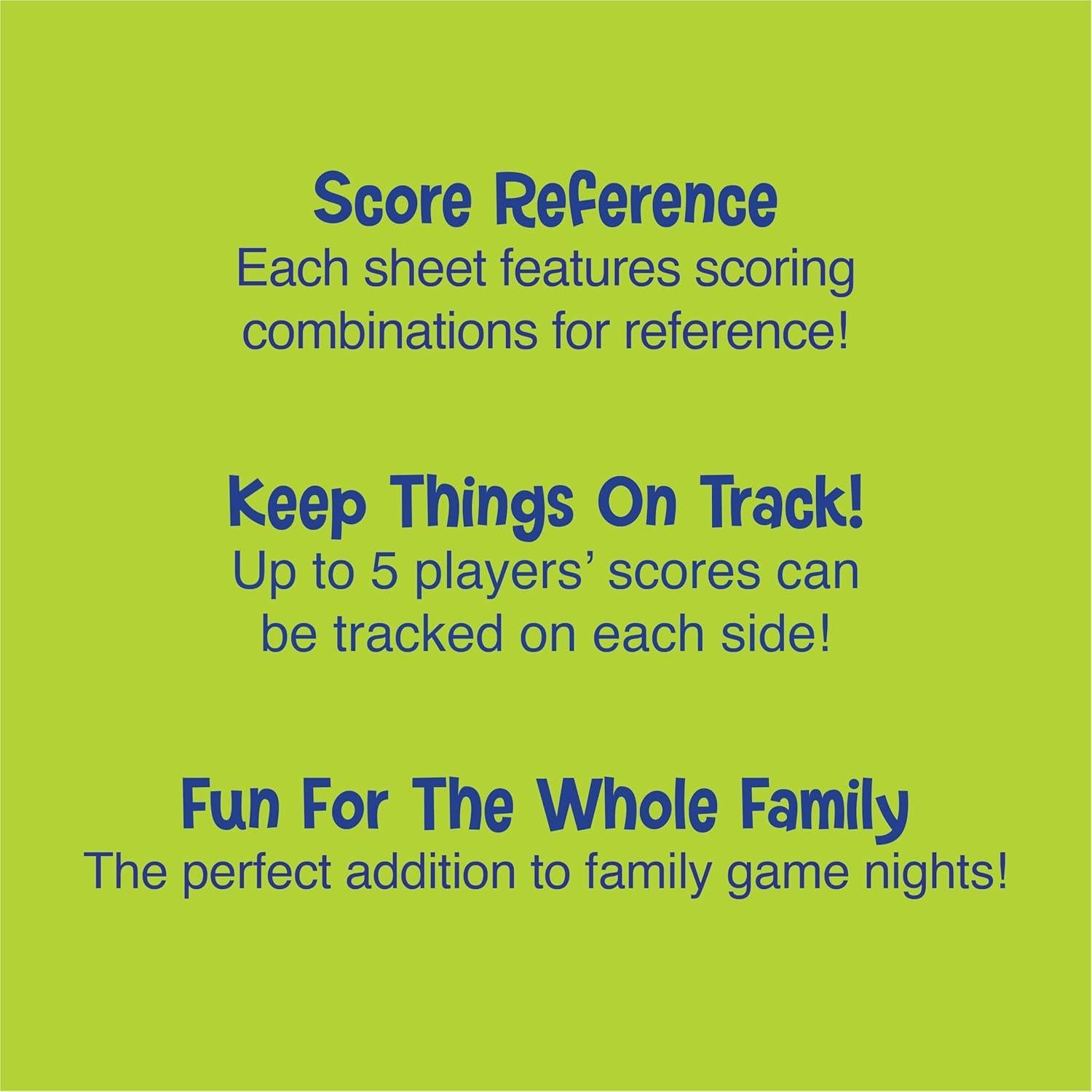 Hojas de Puntuación Farkle Patch Products - 75 Hojas Doble Cara