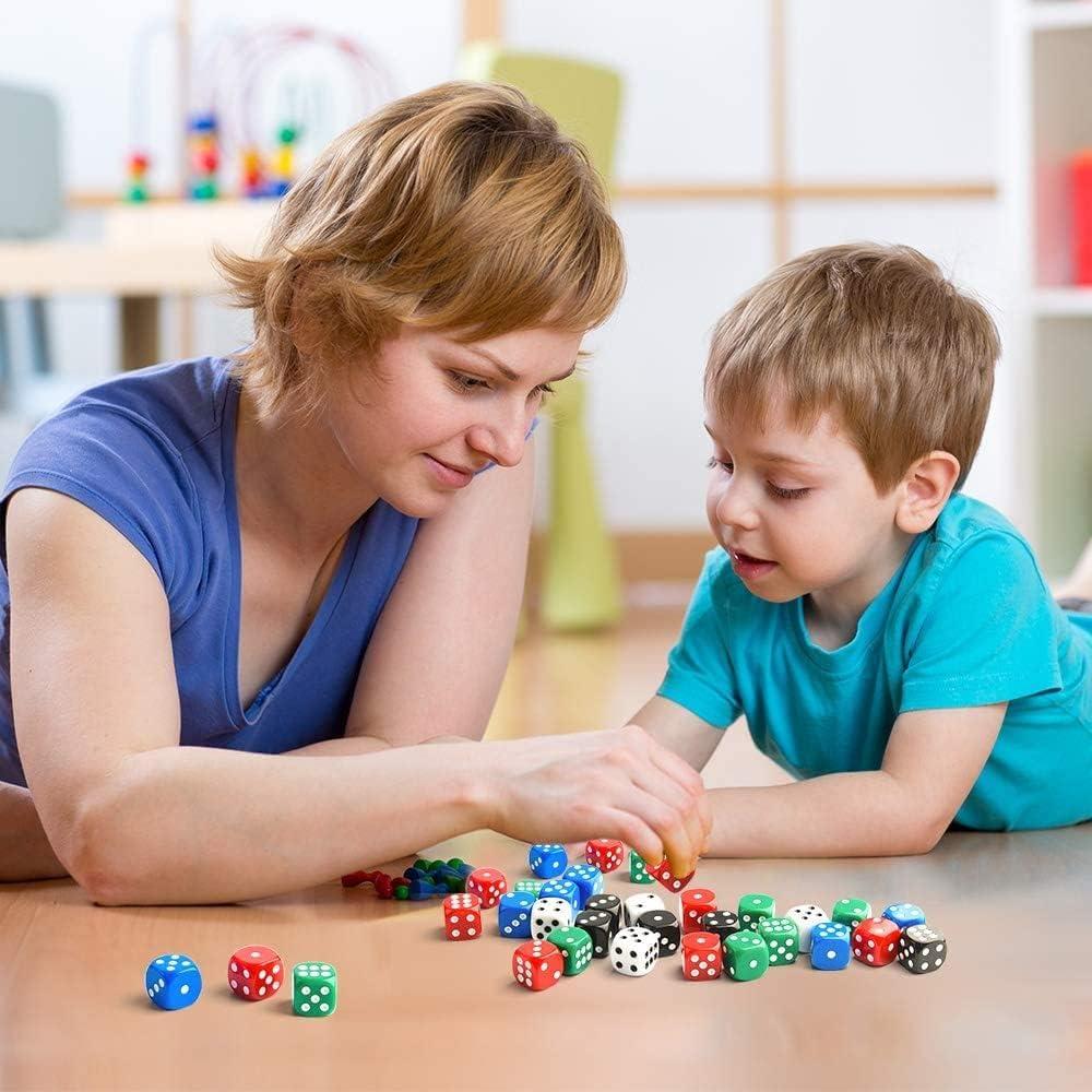 Juego de Dados de 25 Piezas 5 Colores con Bolsas TOSAIHOEA