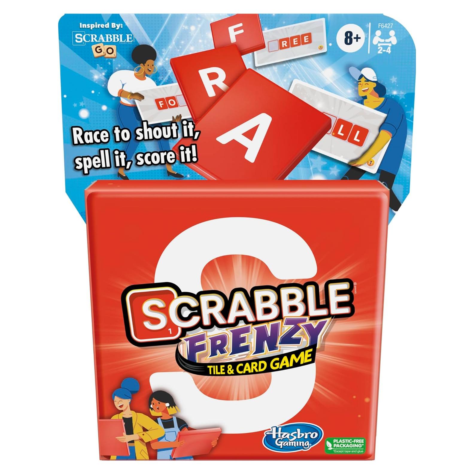 Juego de Cartas Scrabble Frenzy Hasbro - Rápido y Familiar