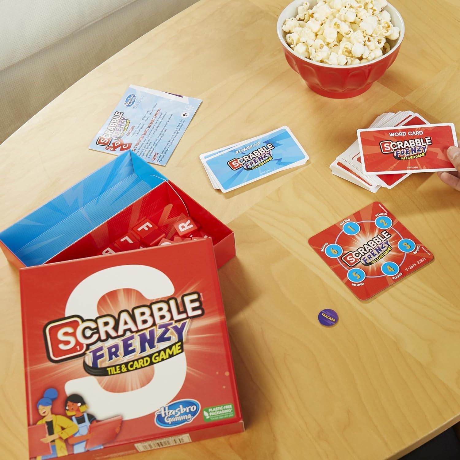 Juego de Cartas Scrabble Frenzy Hasbro - Rápido y Familiar