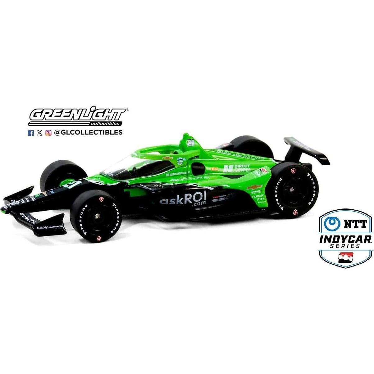 Diecast 1:64 Dallara #21 Rinus VeeKay Greenlight 2024