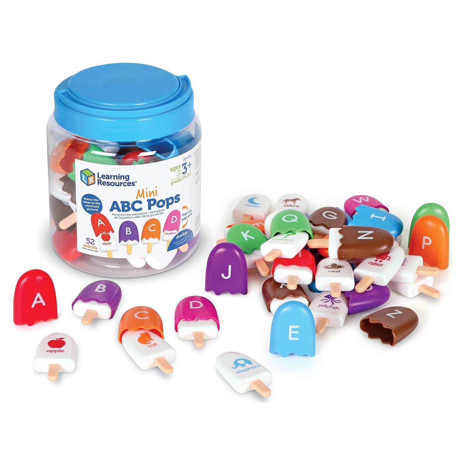 Mini ABC Pops Learning Resources - Juguetes Educativos 26 Letras