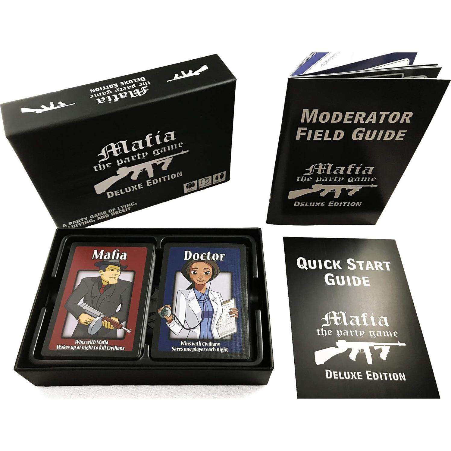 Juego de Mesa Mafia Deluxe Apostrophe Games - 84 Cartas, 7+ Jugadores