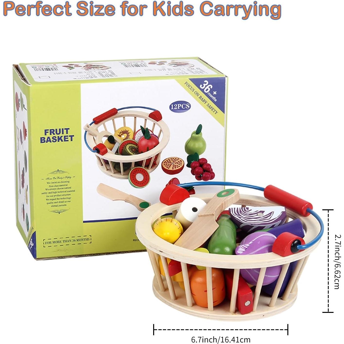 Set de Juguetes de Verdura de Madera Smartwo - 14 Piezas