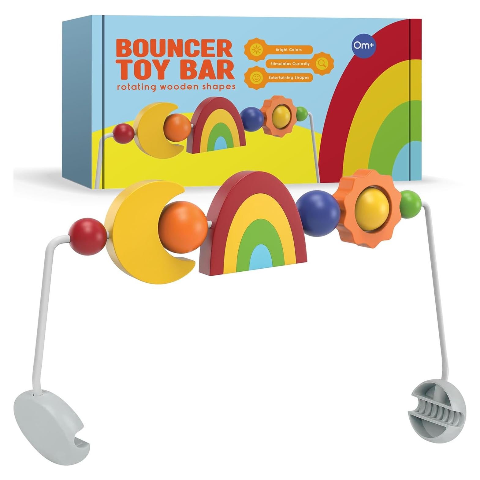 Barra de Juguetes Durabasics para Columpio Baby Bjorn - Madera Colorida