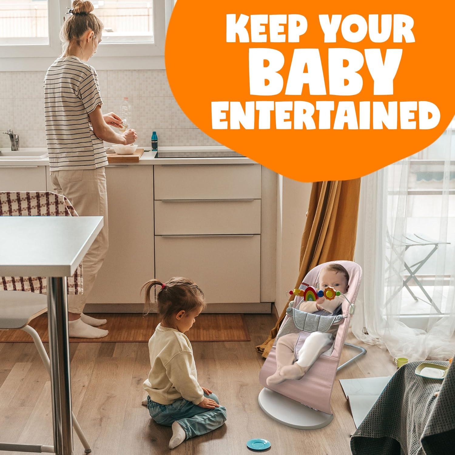 Barra de Juguetes Durabasics para Columpio Baby Bjorn - Madera Colorida