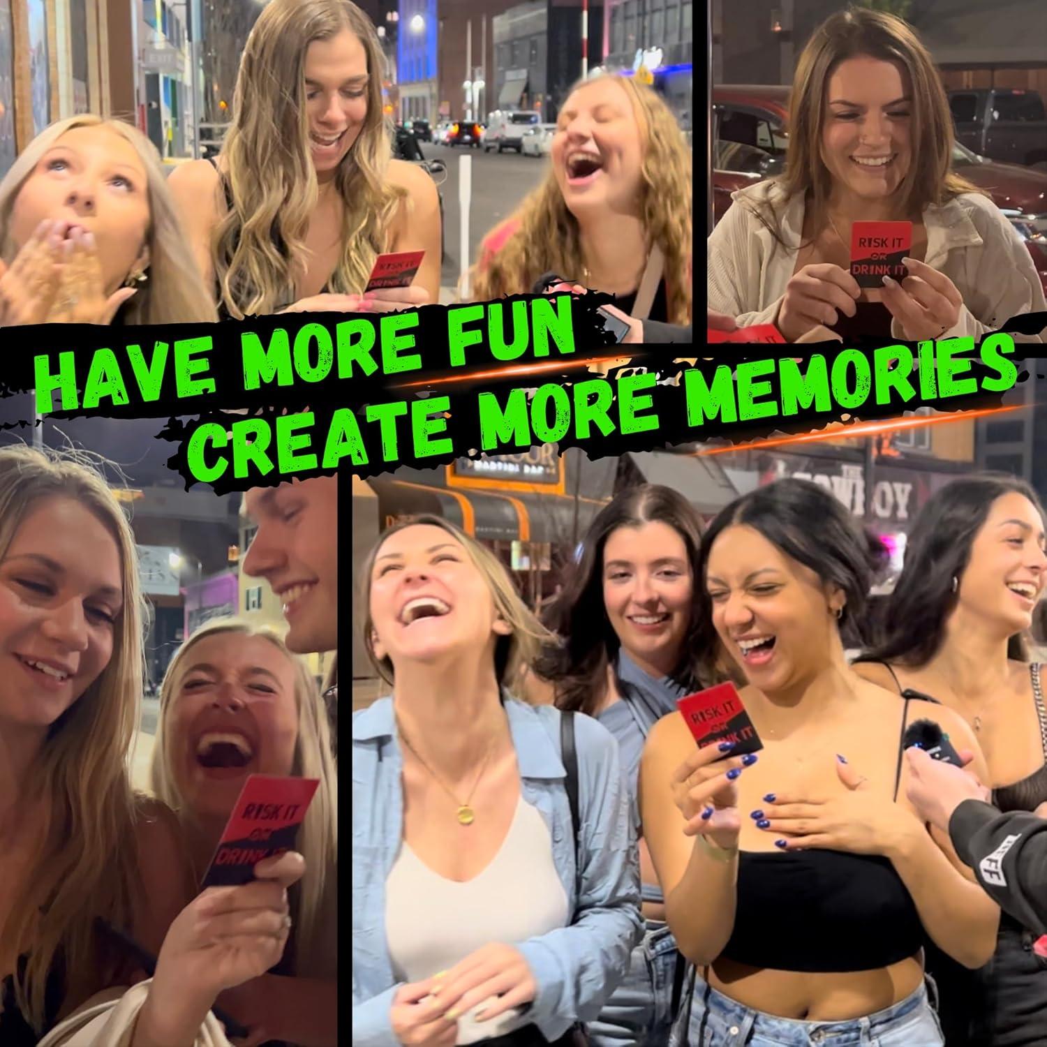 Juego de Bebidas RISK IT OR DRINK IT - 150 Desafíos Divertidos