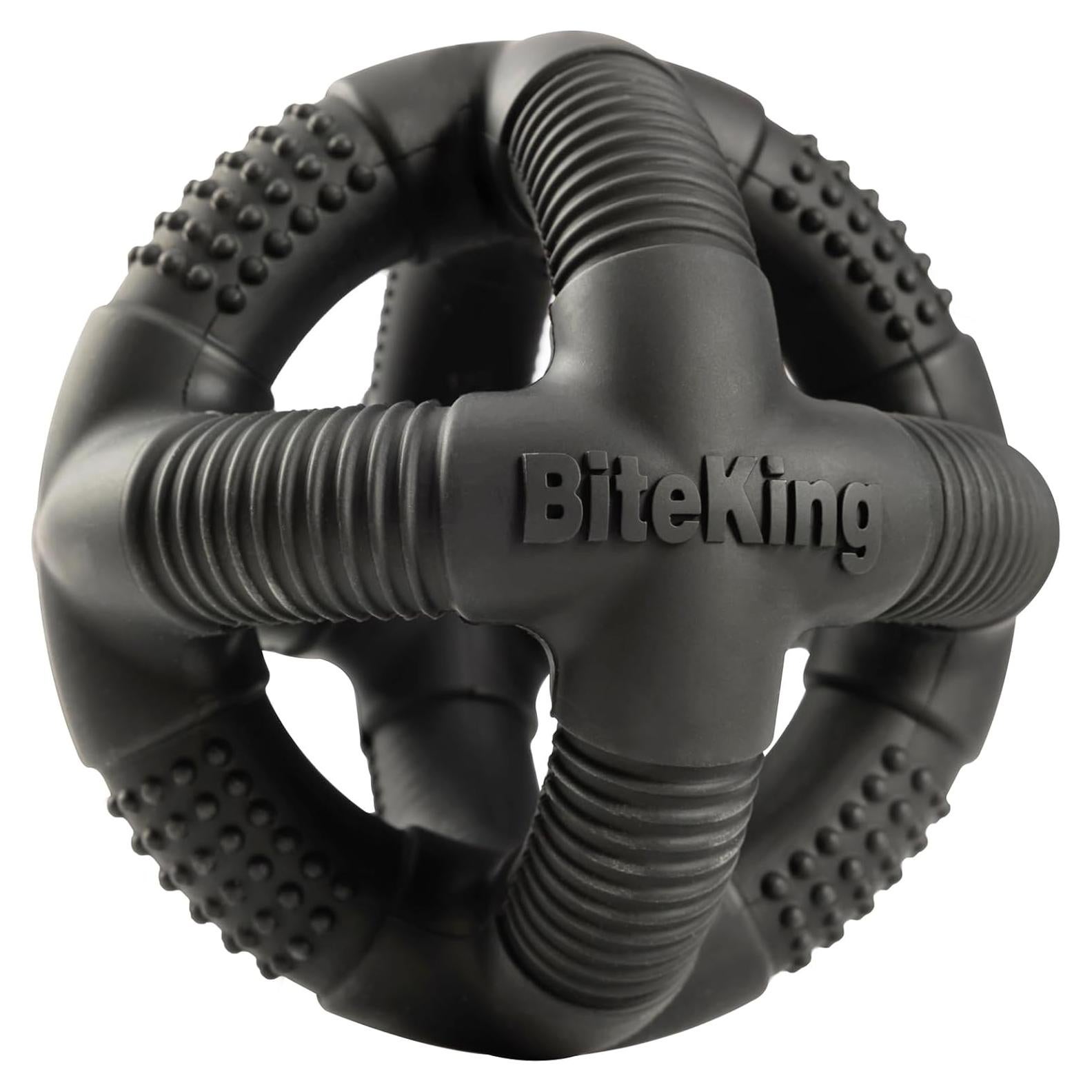 Pelota de Caucho Natural BiteKing para Perros Grandes - Indestructible