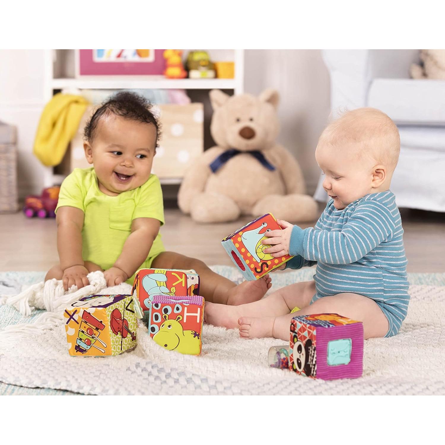 Bloques de Construcción de Tela B. toys - ABC Suaves 6 Piezas