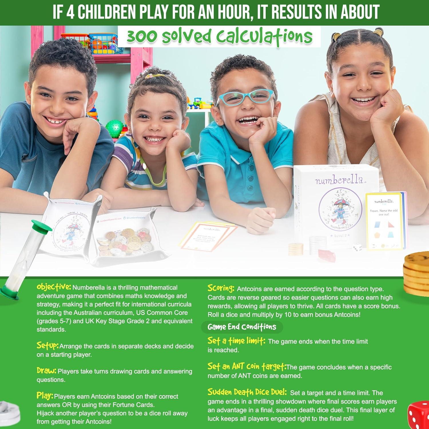 Juego de Matemáticas Numberella Deluxe - Nivel 2 para 8-11 años