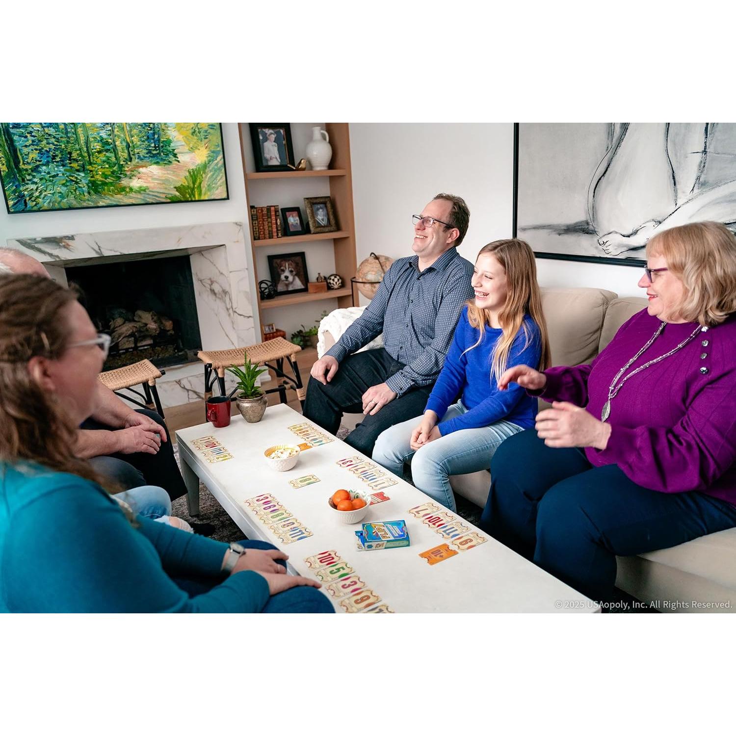 Juego de Cartas Flip 7 USAopoly - Estrategia y Suerte, 3+ Jugadores