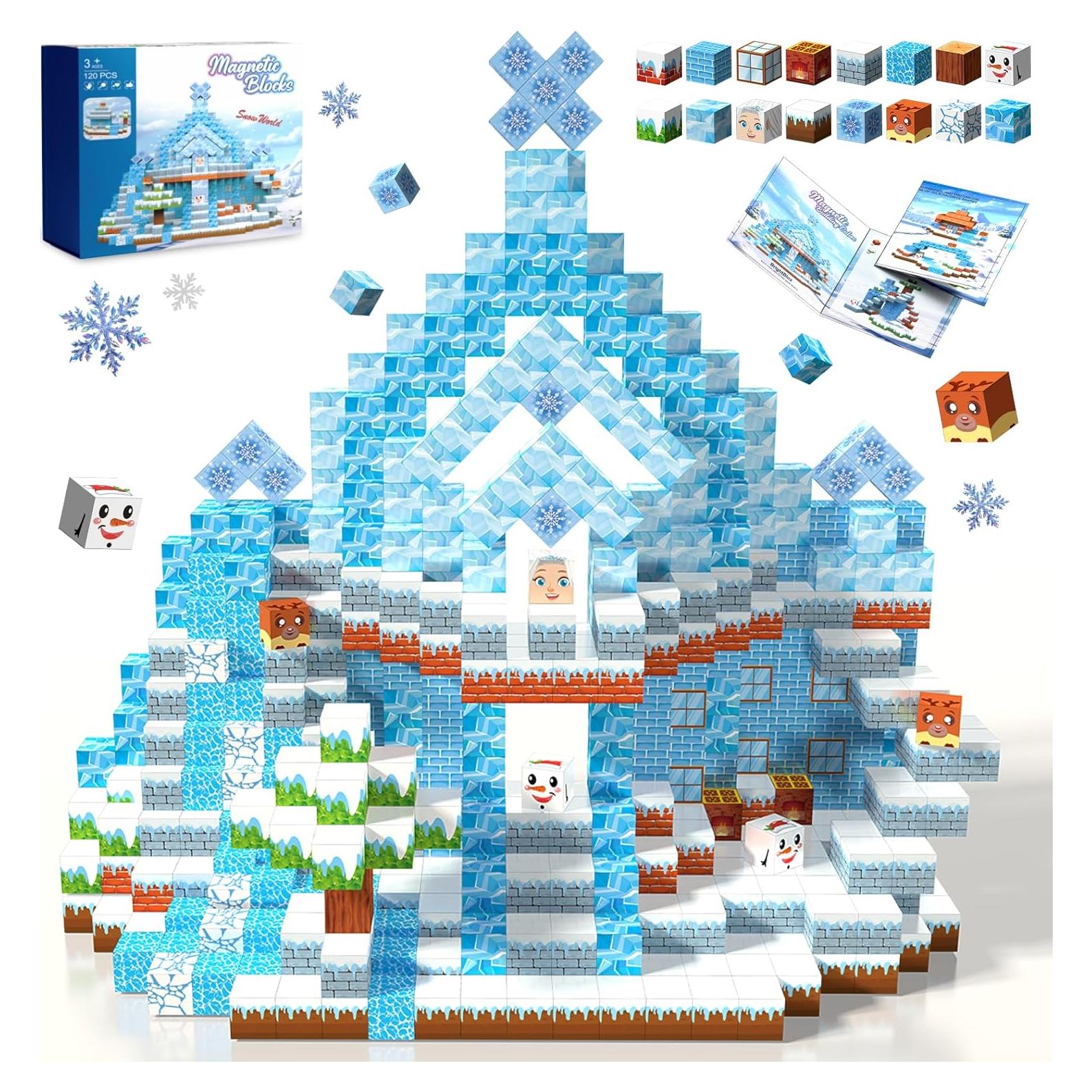 Bloques Magnéticos 120PCS BrightBlox Juguetes Educativos STEM