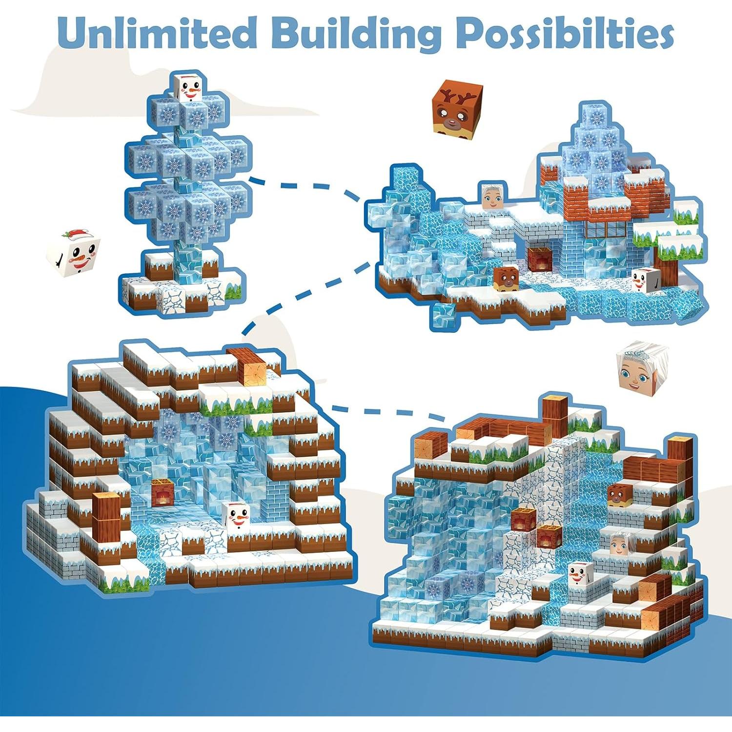 Bloques Magnéticos 120PCS BrightBlox Juguetes Educativos STEM