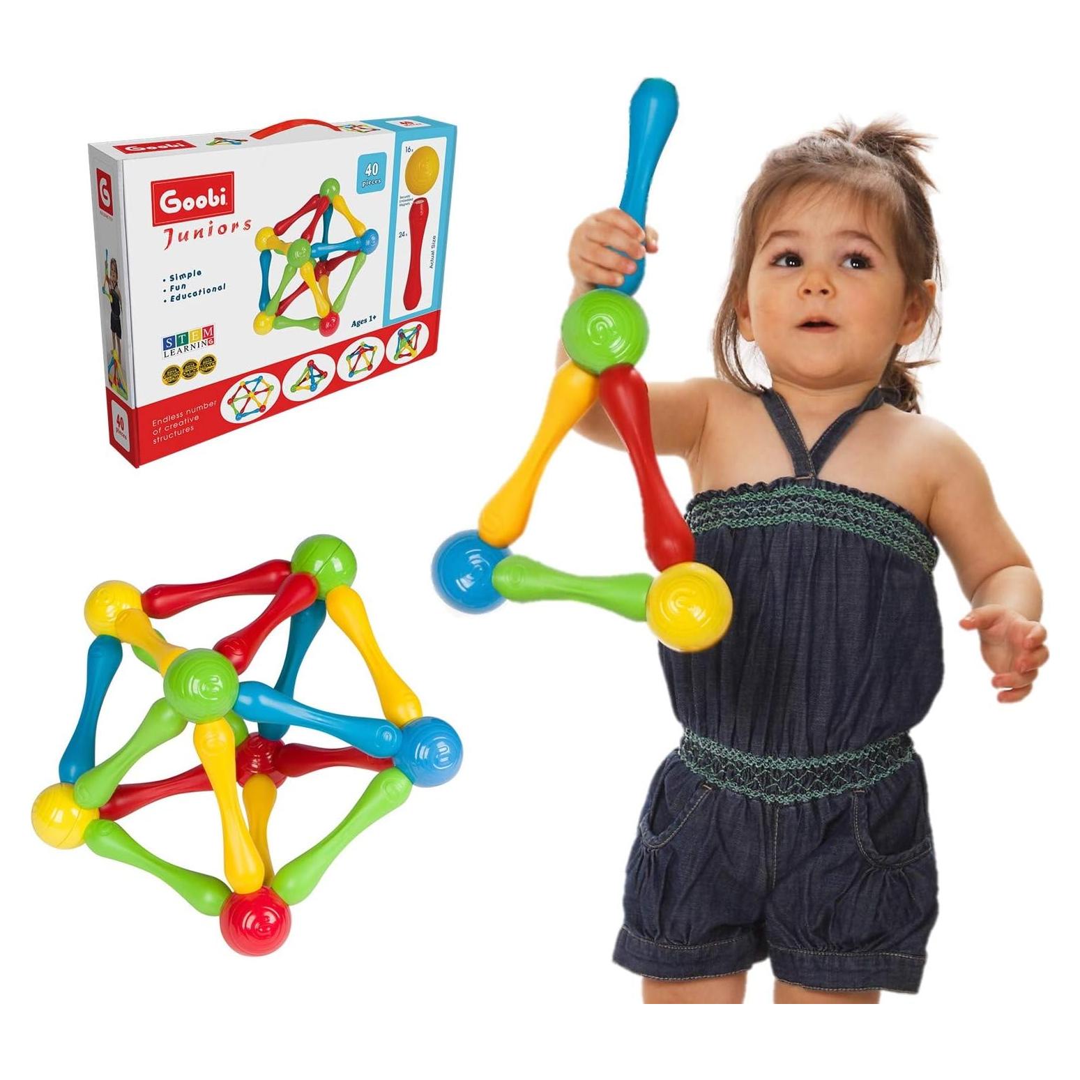 Set de Construcción Goobi 40 Piezas Bloques Magnéticos 3D