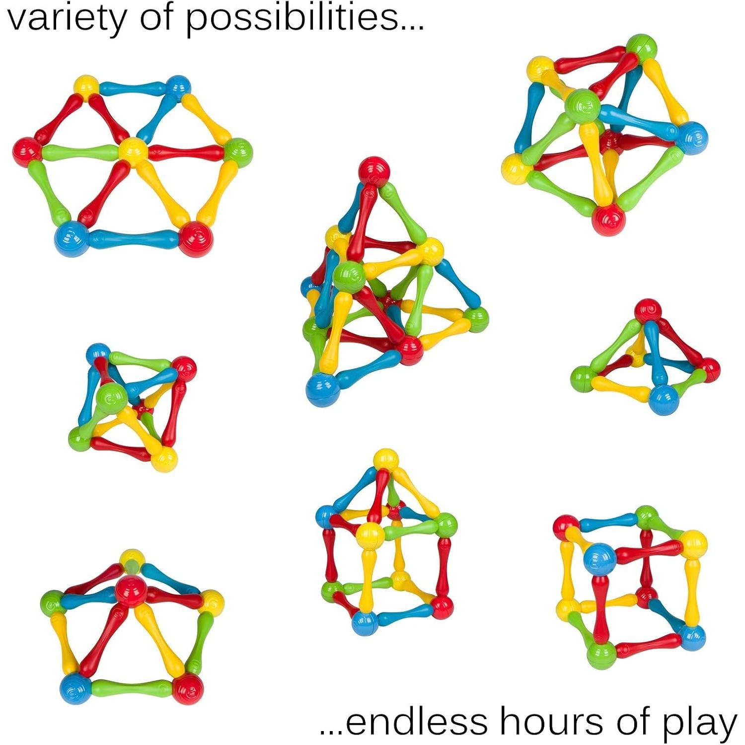 Set de Construcción Goobi 40 Piezas Bloques Magnéticos 3D