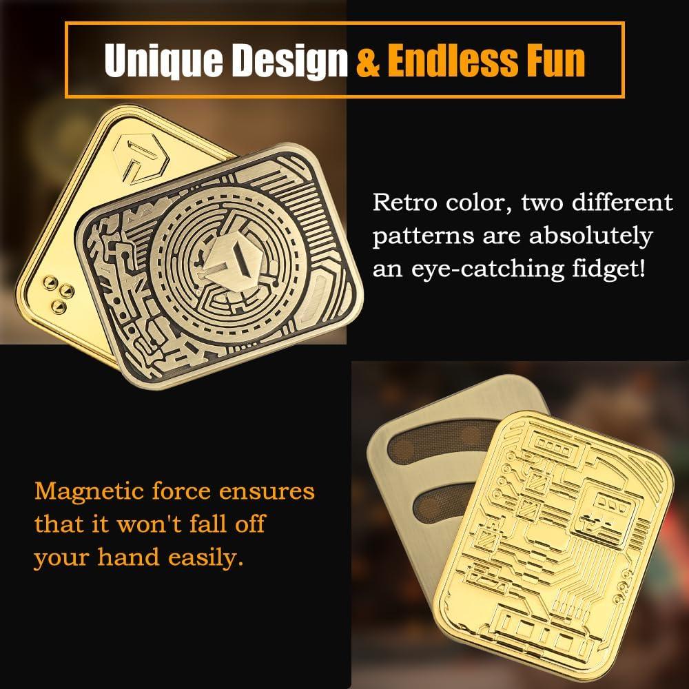 Deslizador Fidget Mechaniker Oro y Bronce para Alivio de Estrés