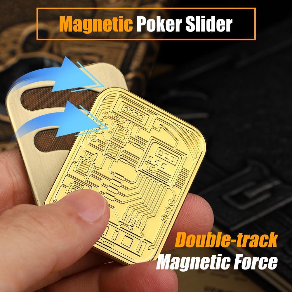 Deslizador Fidget Mechaniker Oro y Bronce para Alivio de Estrés