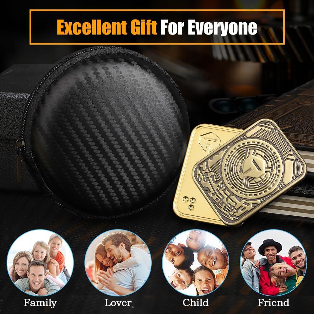 Deslizador Fidget Mechaniker Oro y Bronce para Alivio de Estrés