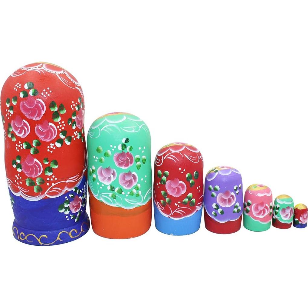 Conjunto de 7 Muñecas Matryoshka de Madera Winterworm