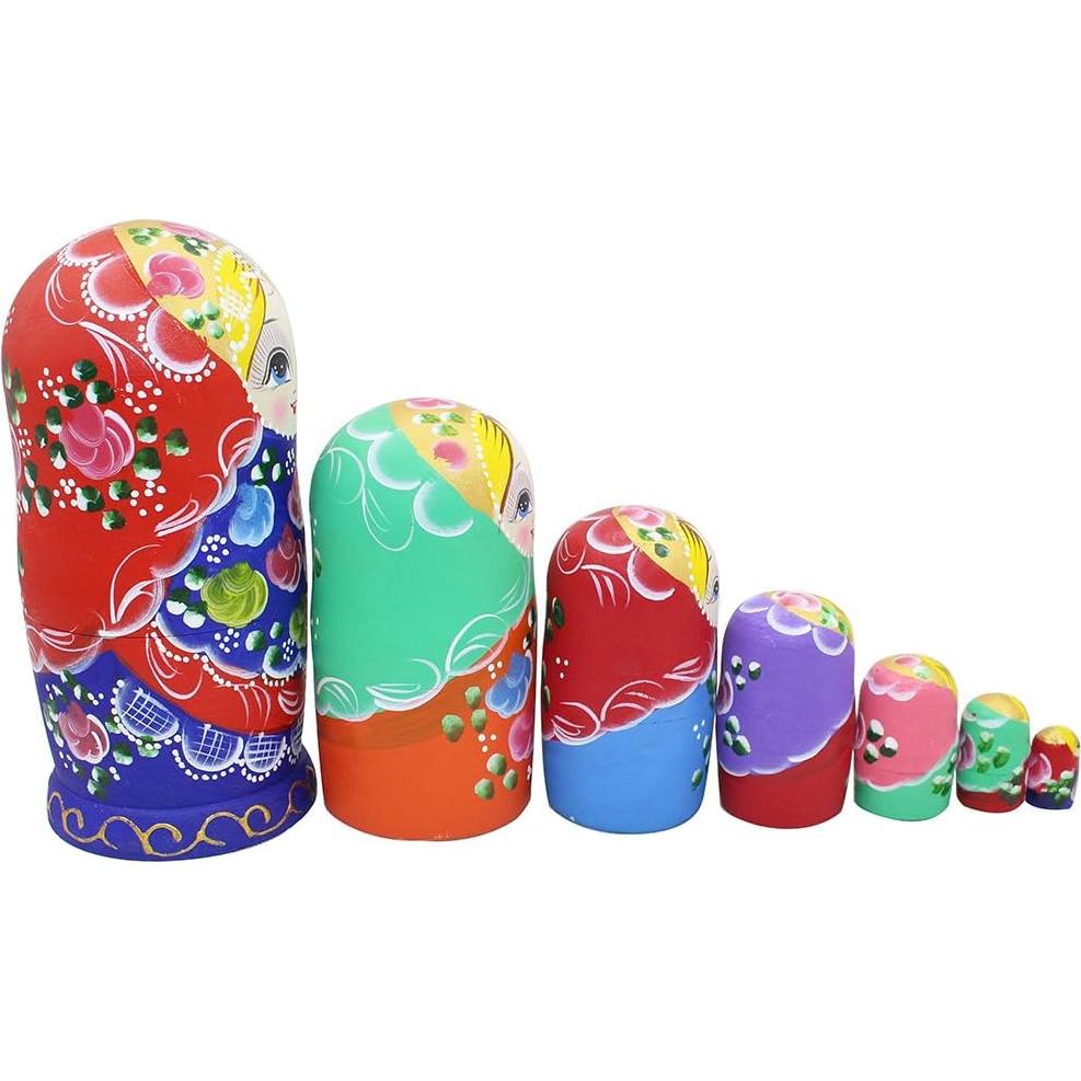 Conjunto de 7 Muñecas Matryoshka de Madera Winterworm