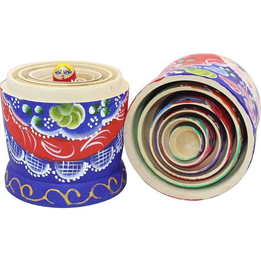 Conjunto de 7 Muñecas Matryoshka de Madera Winterworm