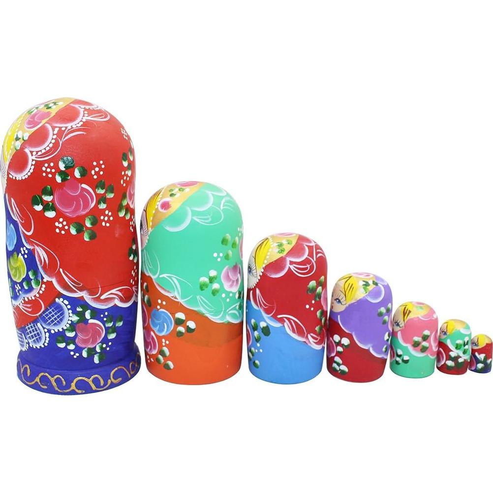 Conjunto de 7 Muñecas Matryoshka de Madera Winterworm