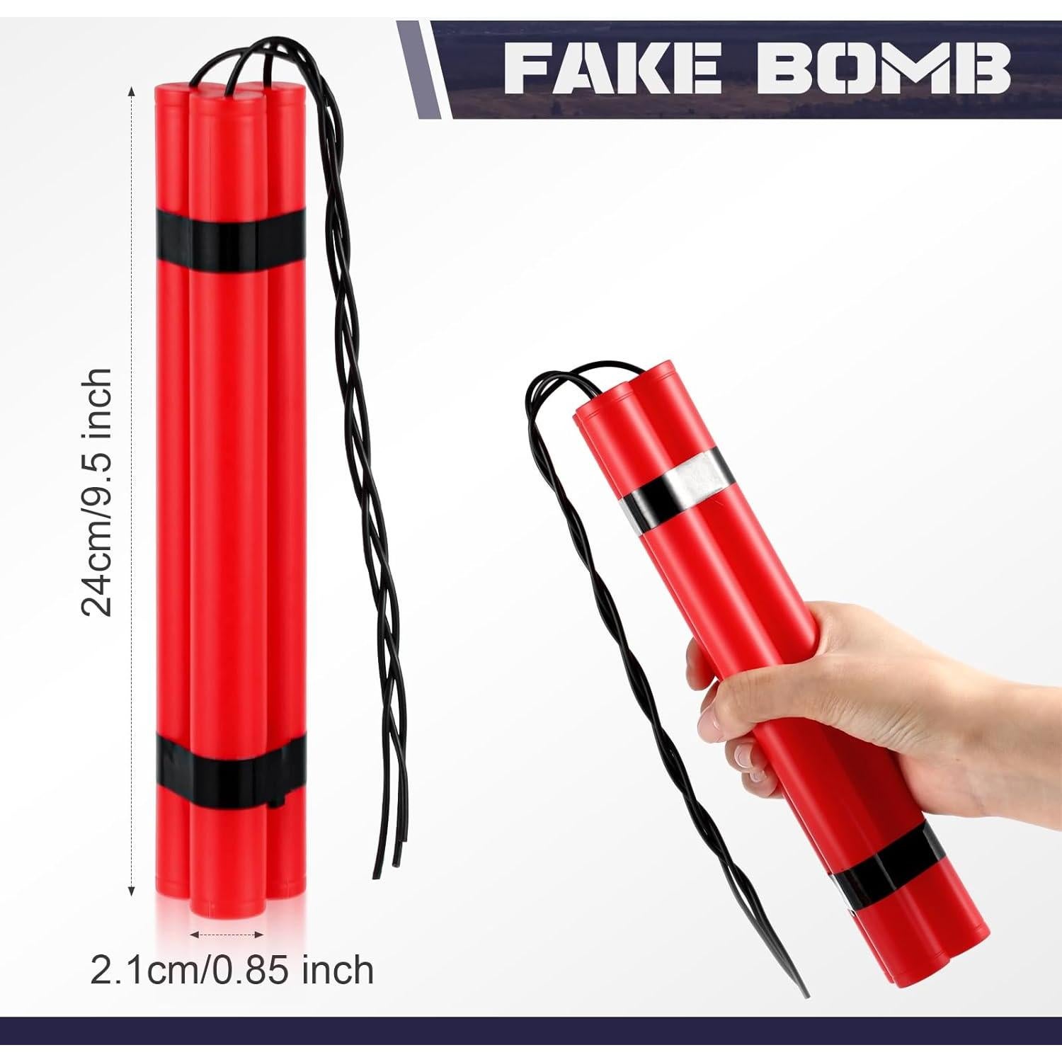 Set de 6 Bombas Falsas Sratte para Jugar y Cosplay