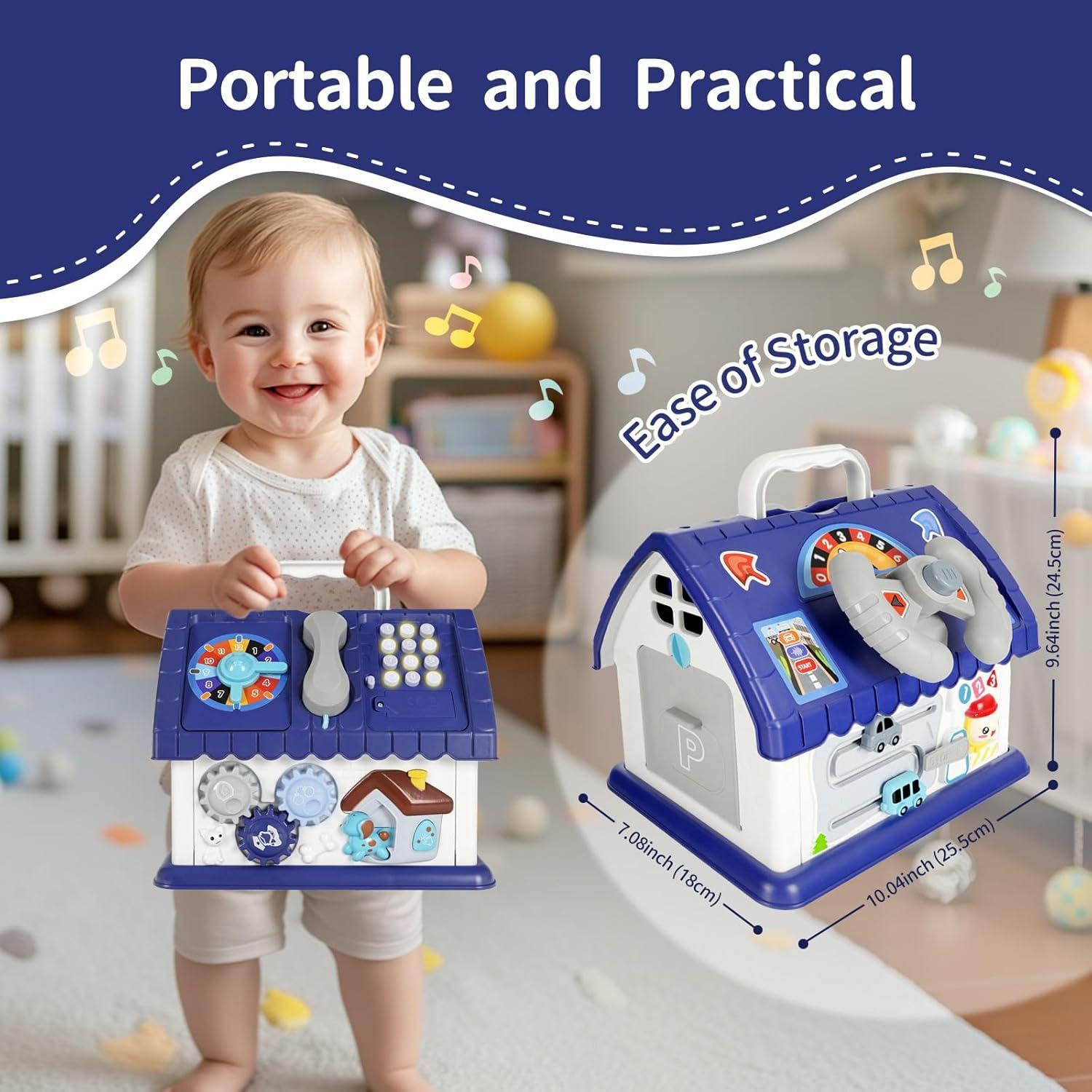 Juguete Educativo Sensorial 8 en 1 LanwIdyll para Niños 1-3 Años