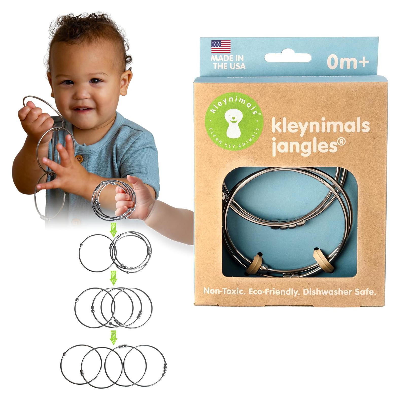 Jangles - Sonajero y Mordedor de Acero Inoxidable 100% - Hecho en EE. UU.