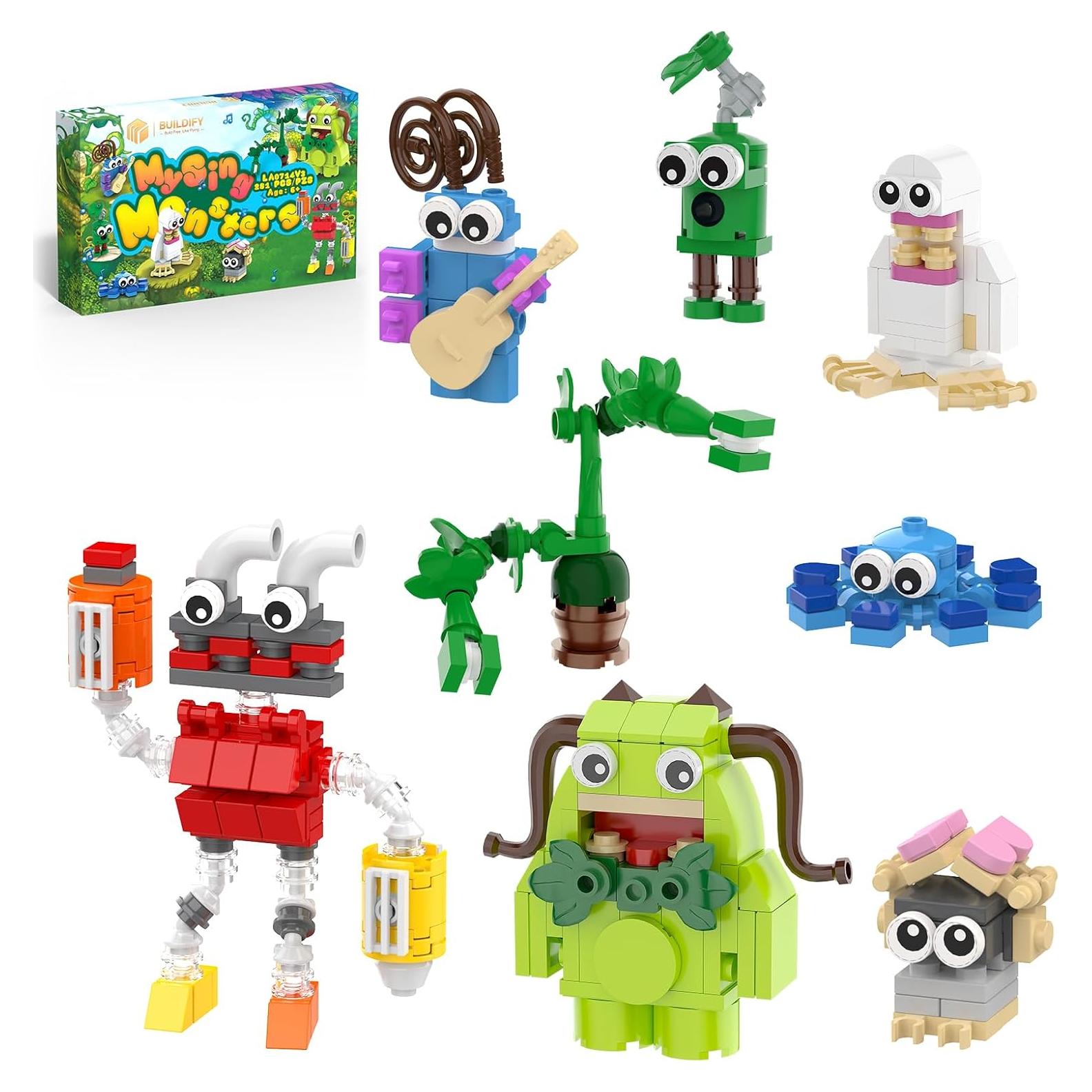 Juego de construcción 8 en 1 Monstruos Cantores Buildify