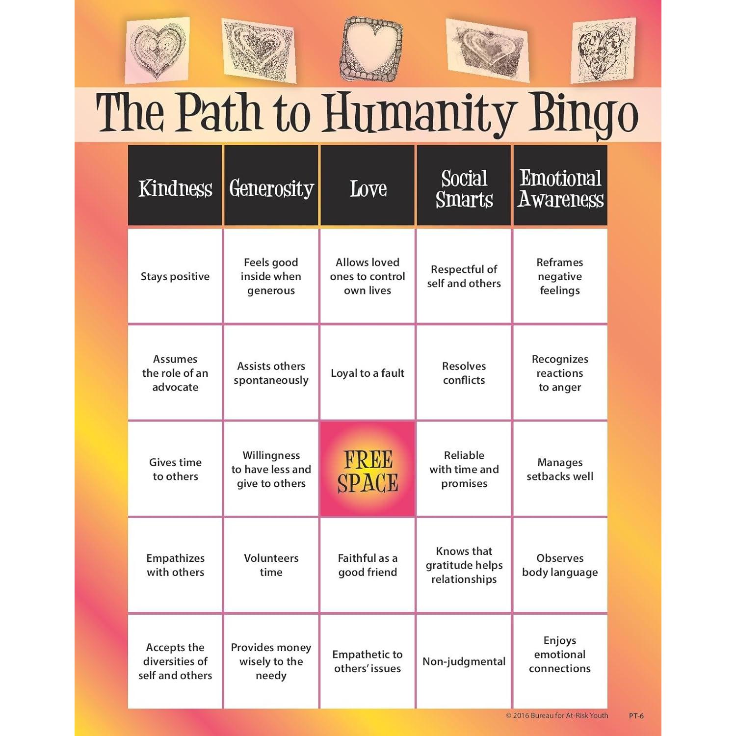 Juego de Bingo El Camino hacia la Humanidad - The Guidance Group
