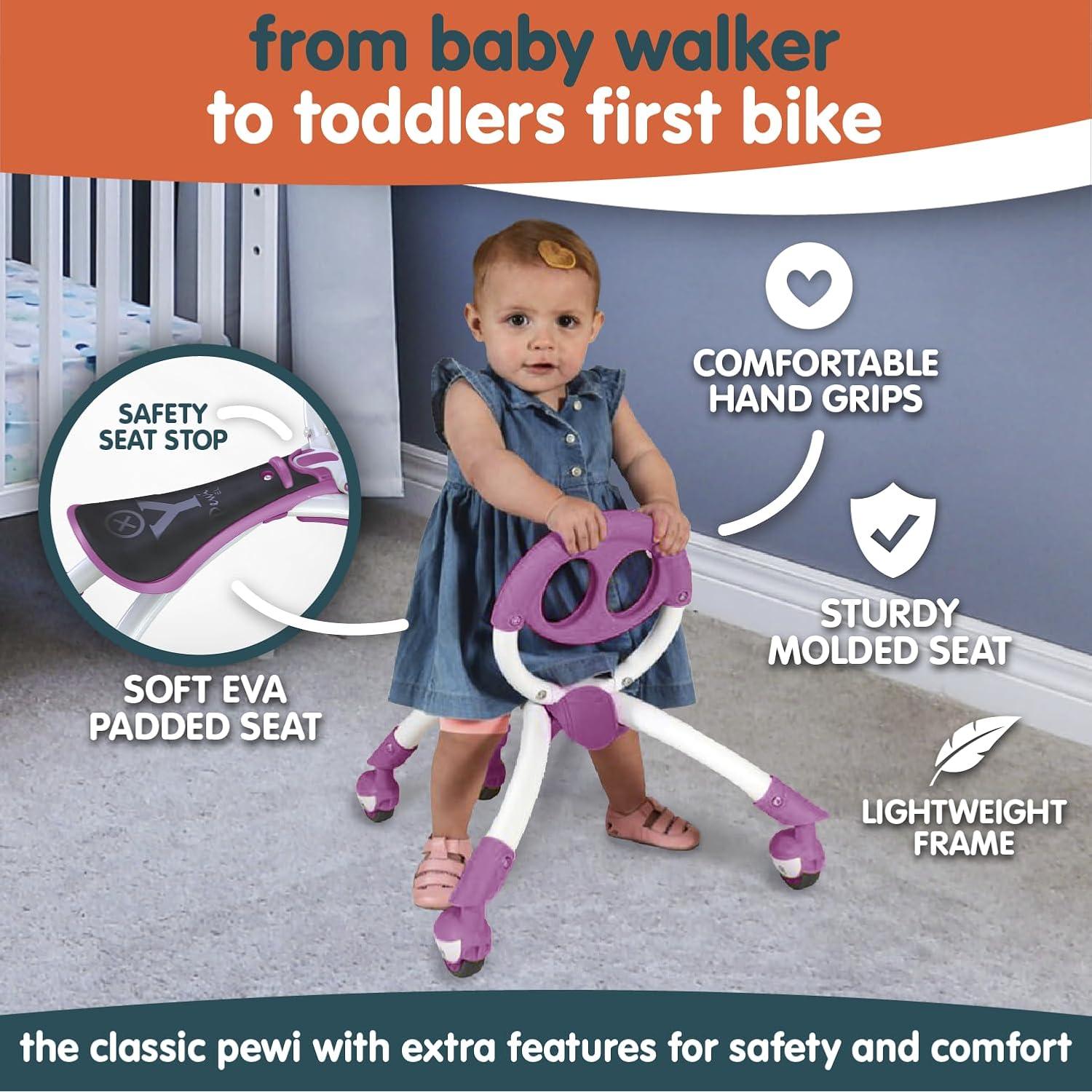 Bicicleta Andadora YBIKE Pewi Elite Púrpura 9 meses a 3 años