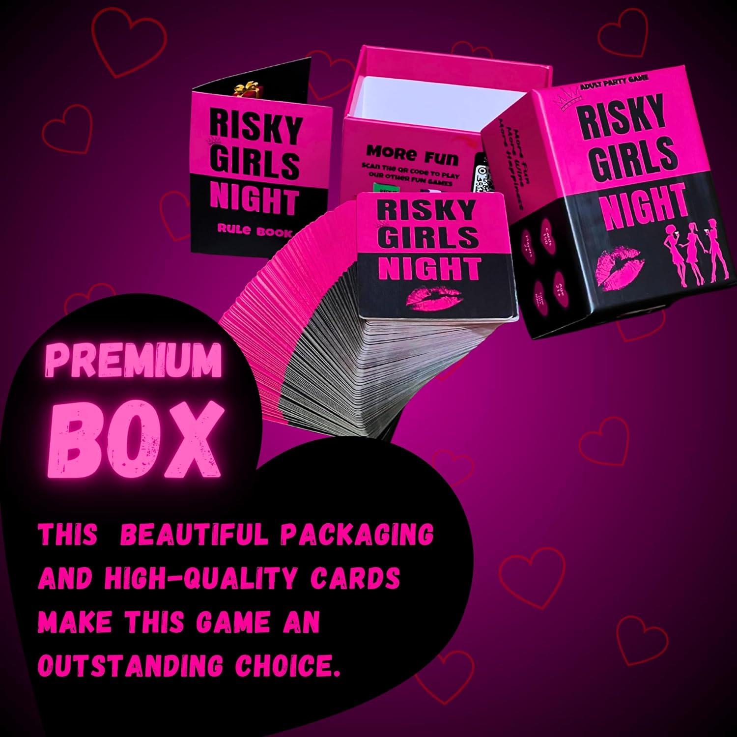 Juego de Noche de Chicas Arriesgada - RISK IT OR DRINK IT - 150 Preguntas y Desafíos